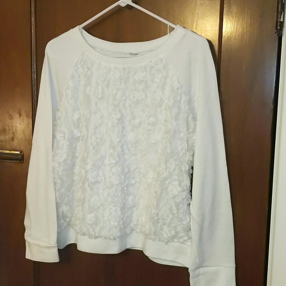 Dress crew neck sweatshirt